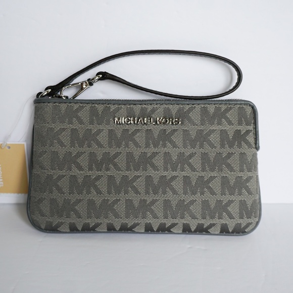 Michael Kors Jet Set Travel TZ Wristlet Grey - Picture 1 of 8